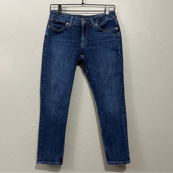 Silver‎ Suki Skinny Crop Jeans Size 28 l 25 - Picture 9 of 15